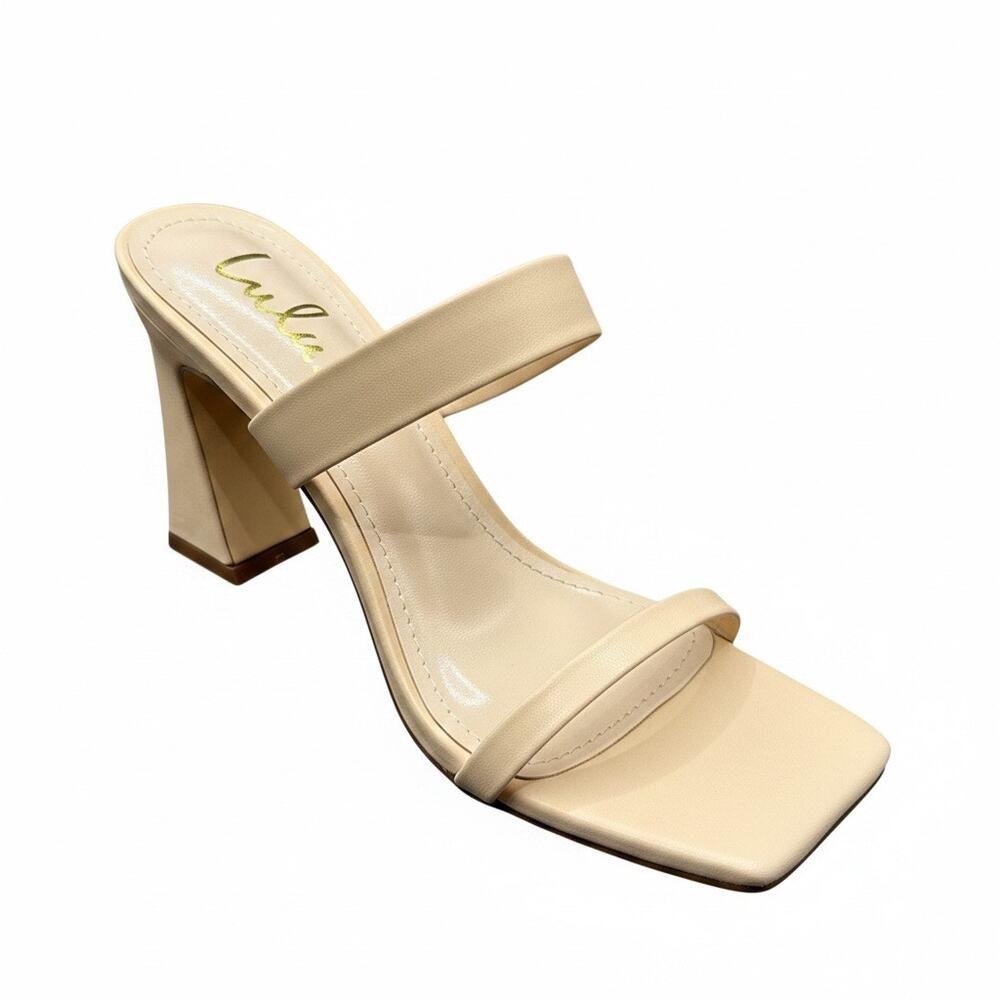 Lulus Women Nude Fiire High Heel Sandals Size 10 NWT